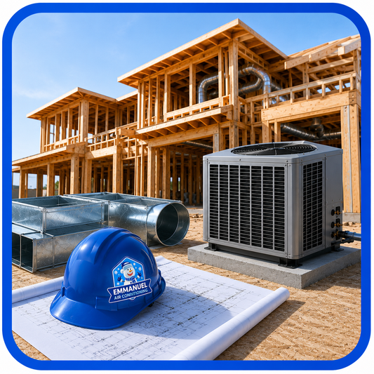 Emmanuel Air Conditioning HVAC installation for a new construction project