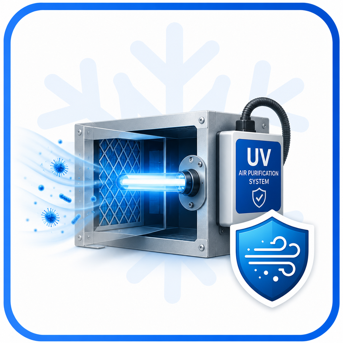 Emmanuel Air Conditioning UV air purification installation for better indoor air quality